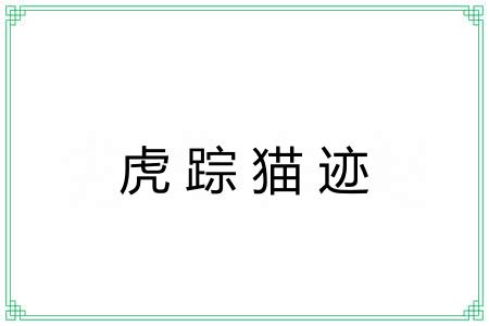 虎踪猫迹